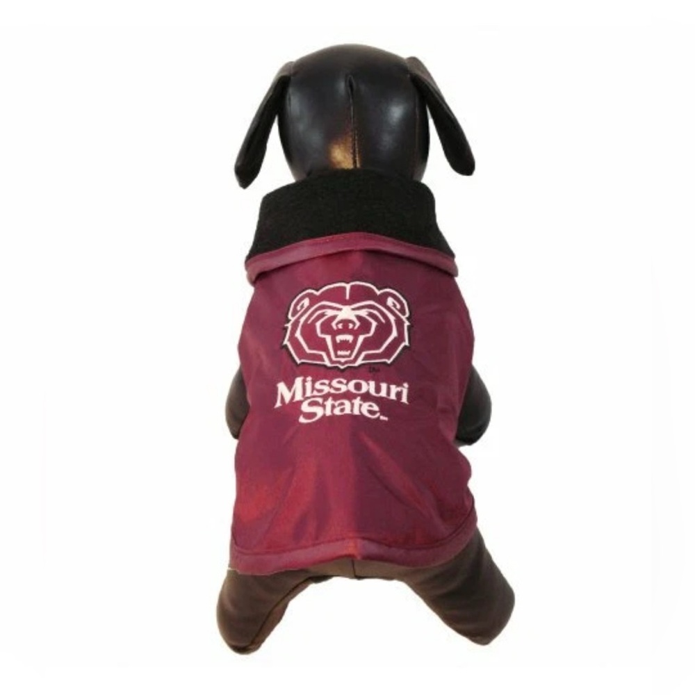 NWT [All Star Dogs] Missouri State Bears NCAA All-Weather Dog Jacket Sz Medium